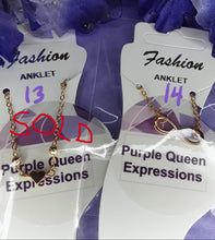 Load image into Gallery viewer, Customizable Anklets in Gold/Silver/Hematite Chips