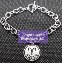 Load image into Gallery viewer, Silver Rhodium Ladies Zodiac Bracelet