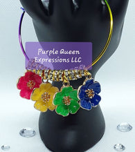 Load image into Gallery viewer, Unique Gold Charm Accent Adjustable Bangle Bracelets