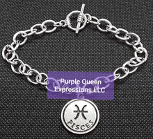 Load image into Gallery viewer, Silver Rhodium Ladies Zodiac Bracelet