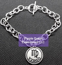 Load image into Gallery viewer, Silver Rhodium Ladies Zodiac Bracelet