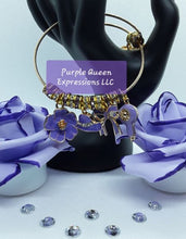 Load image into Gallery viewer, Unique Gold Charm Accent Adjustable Bangle Bracelets